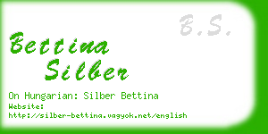 bettina silber business card